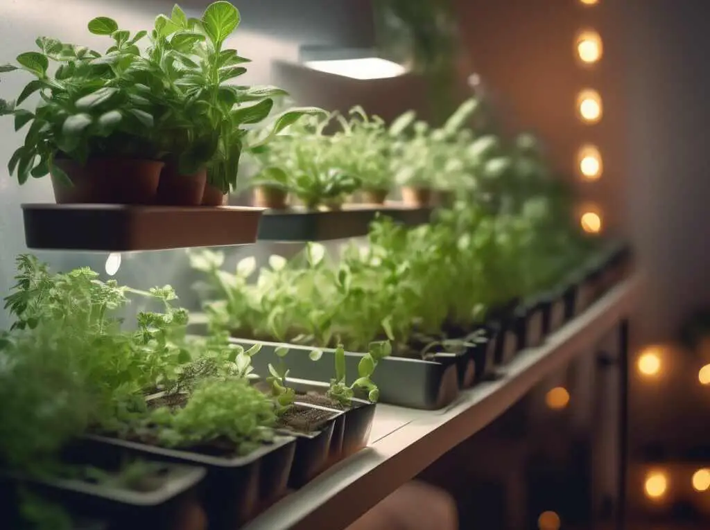 Best indoor herb garden with grow light.